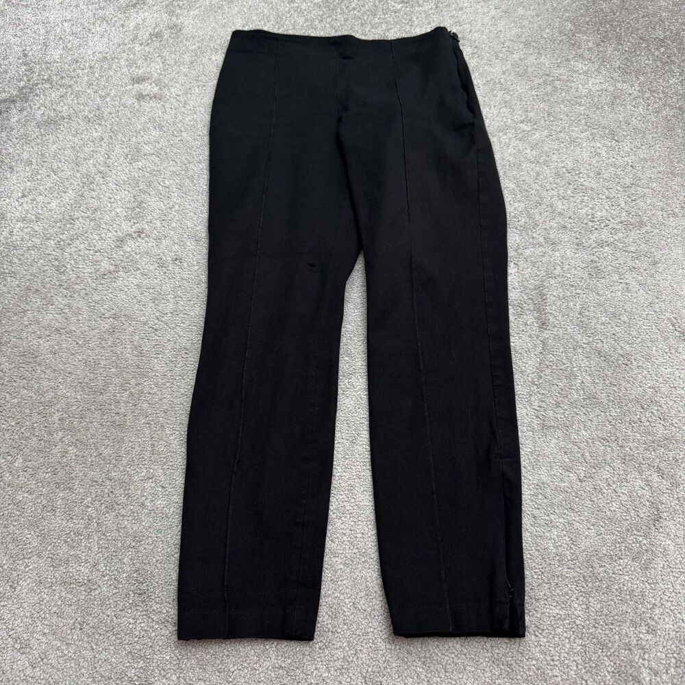 Banana Republic Sloan High Rise Legging Pants Womens 6 Black Ankle Zip Ankle